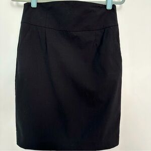 Banana Republic black pencil skirt